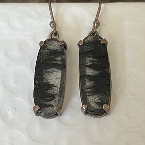 Elegant VTG Tourmilated Quartz Earrings